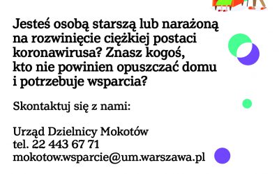COVID-19 – pomoc Seniorom podczas pandemii